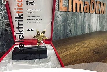 EAE Elektrik Limadem'e 2022 Yılı İçinde Sipariş Adeti Kategorisinde Türkiye 1.si